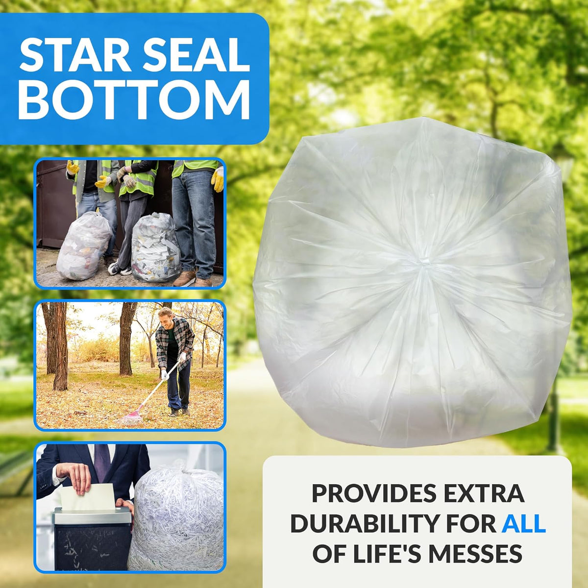 Reli. Premium 50 Gallon Trash Bags | 200 Count | Made in USA | Heavy Duty | Bulk | SuperValue |