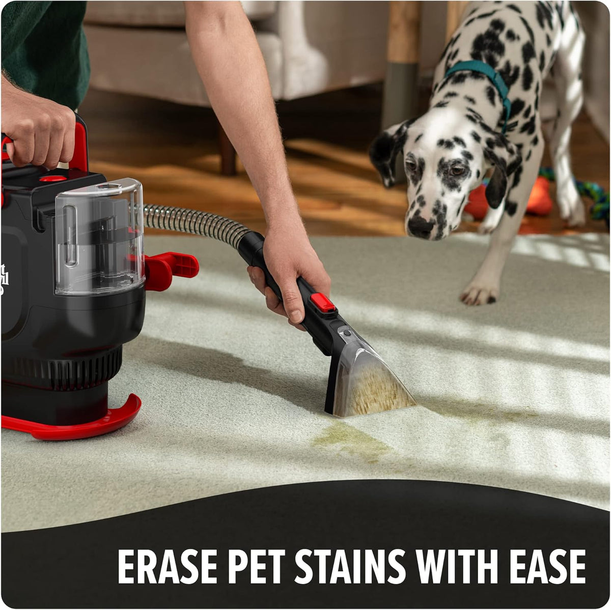 Dirt Devil Portable Spot Cleaner Machine for Carpet and Upholstery, Powerful Suction Spot Cleaning