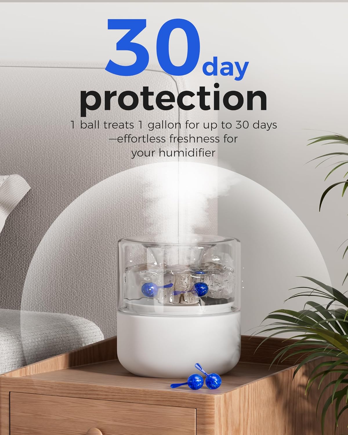 Humidifier Cleaner Anti-Scale Balls: Stop White Dust, Extend Humidifier Life, Prevents Hard Water
