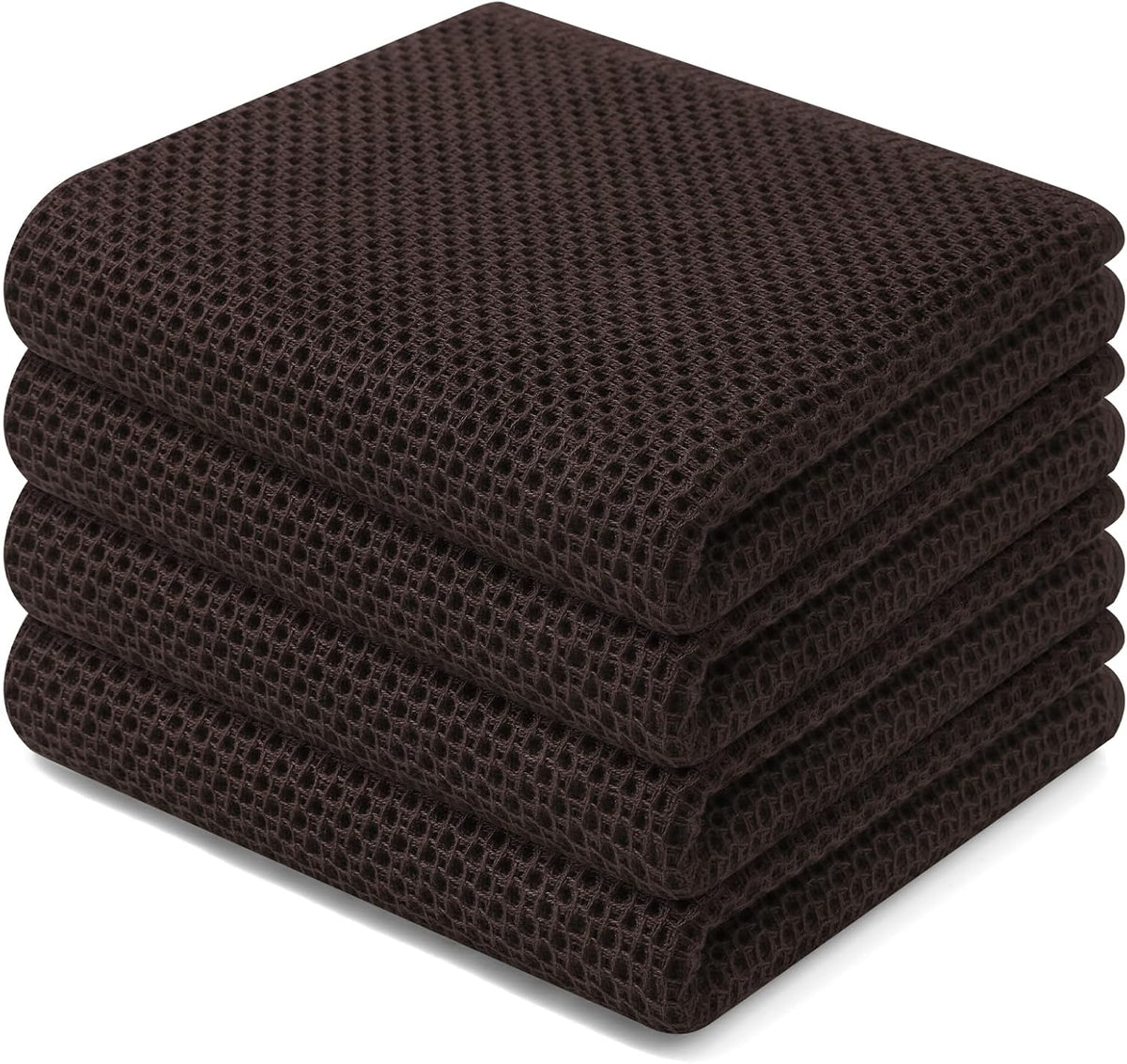Homaxy 100% Cotton Waffle Weave Kitchen Dish Towels, Ultra Soft Absorbent Quick Drying Cleaning