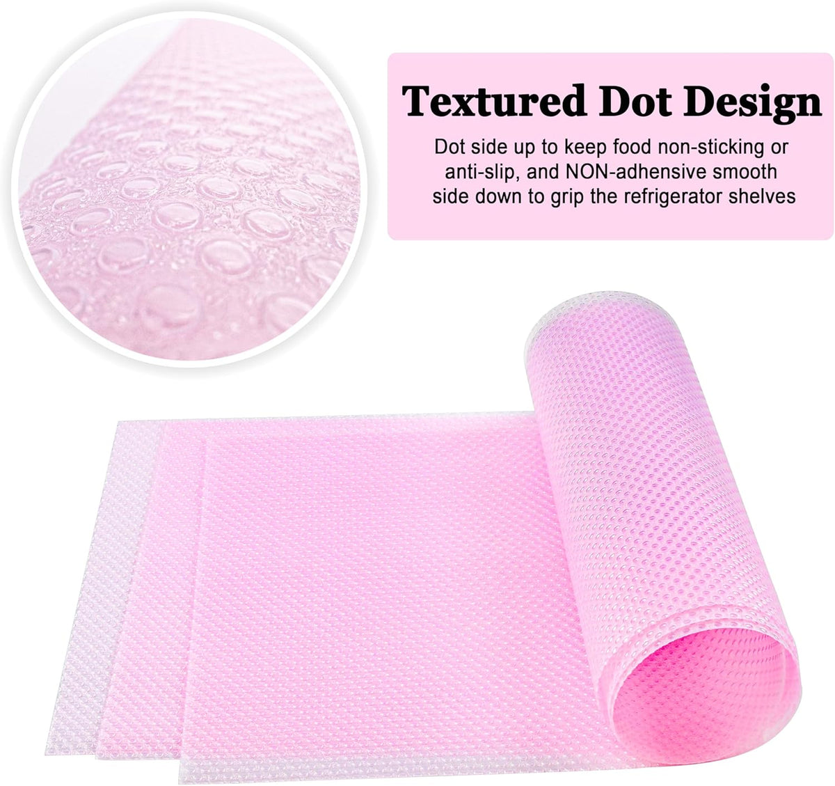 12Pcs Refrigerator Liners Washable Fridge Shelf Liners Refrigerator Mats for Freezer Glass Shelves