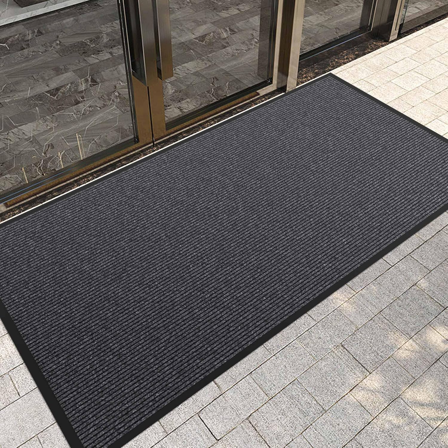 Front Door Mat, 10' x 36" Heavy Duty Indoor Outdoor Doormat, Non-Slip Welcome Mats for Entryway