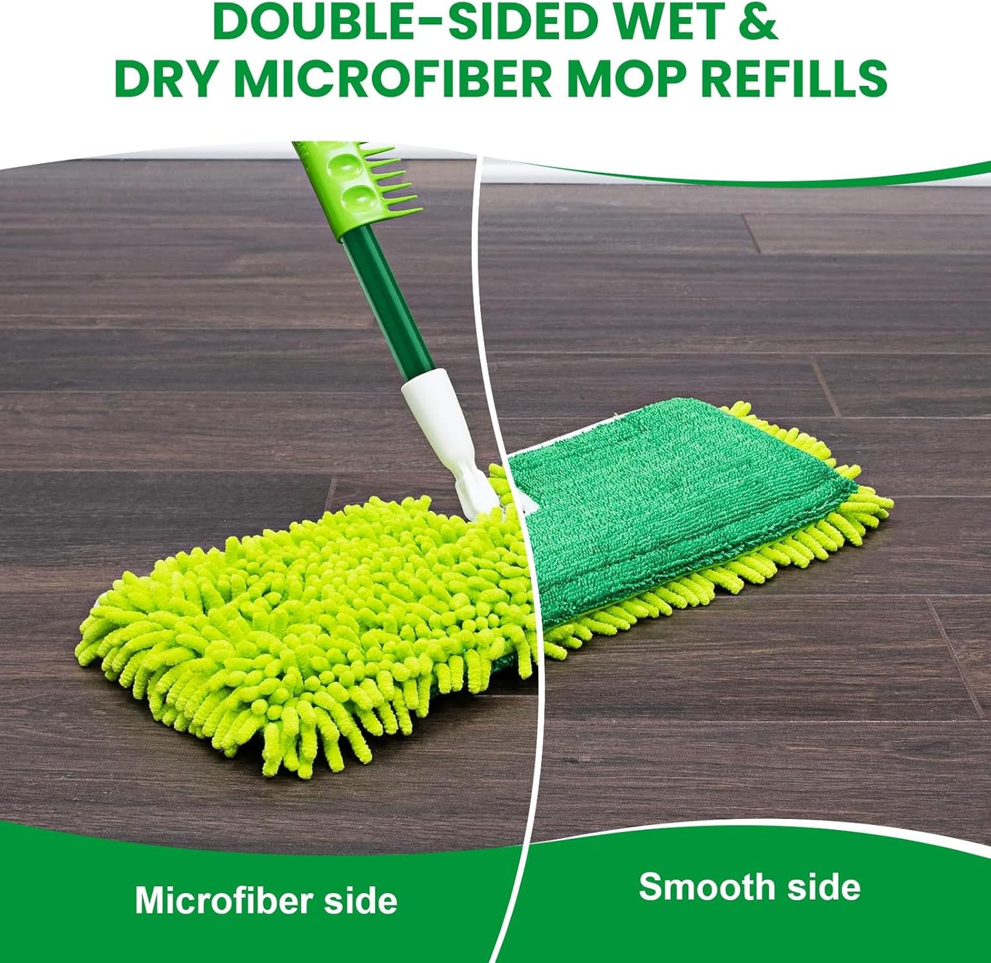 3 Pack Mop Head Replacement for Libman 18" 2-Sided Microfiber Dust Mop, Washable & Reusable Mop Pad