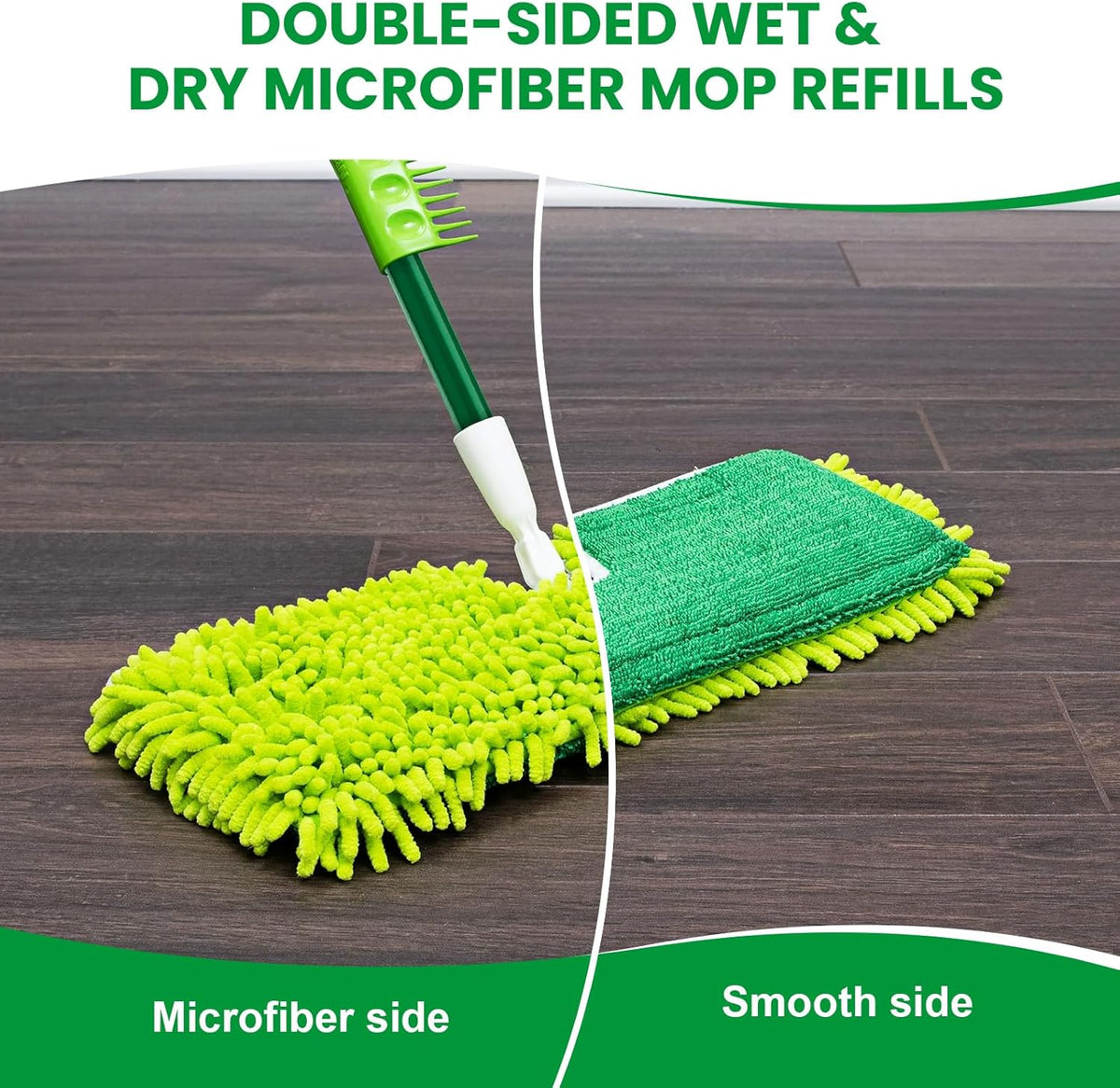 3 Pack Mop Head Replacement for Libman 18" 2-Sided Microfiber Dust Mop, Washable & Reusable Mop Pad