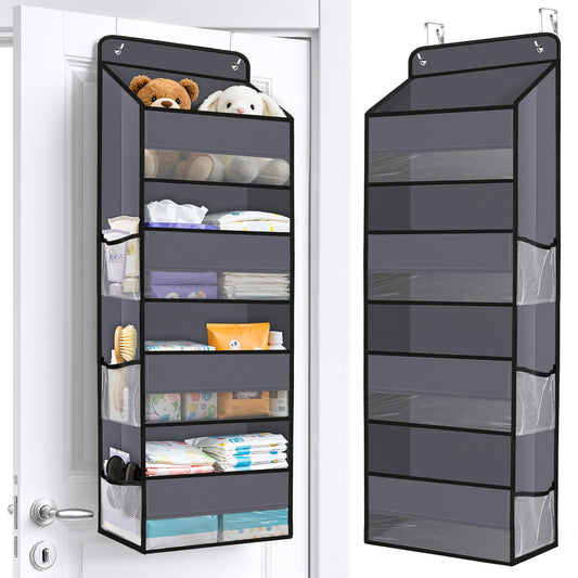 WISELIFE Over The Door Organizer Storage behind Door Hanging Organizer for Nursery