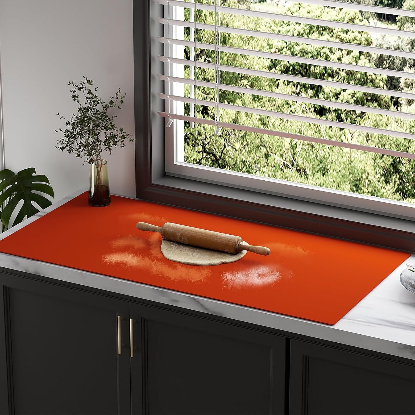 Quality Silicone Table Mat 47x24 Inch - High Heat Resistant (Lab Tested 482°F), Non-Slip