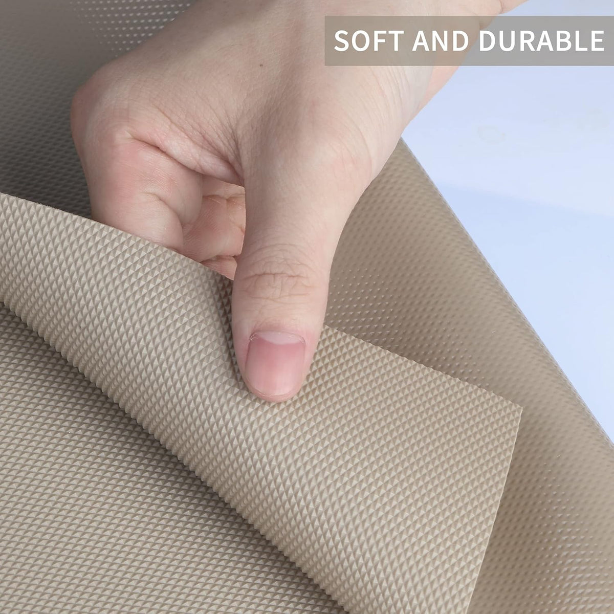 Kitchen Shelf Liner Drawer Liners, Non-Adhesive Refrigerator Liners Waterproof Fridge Mats with