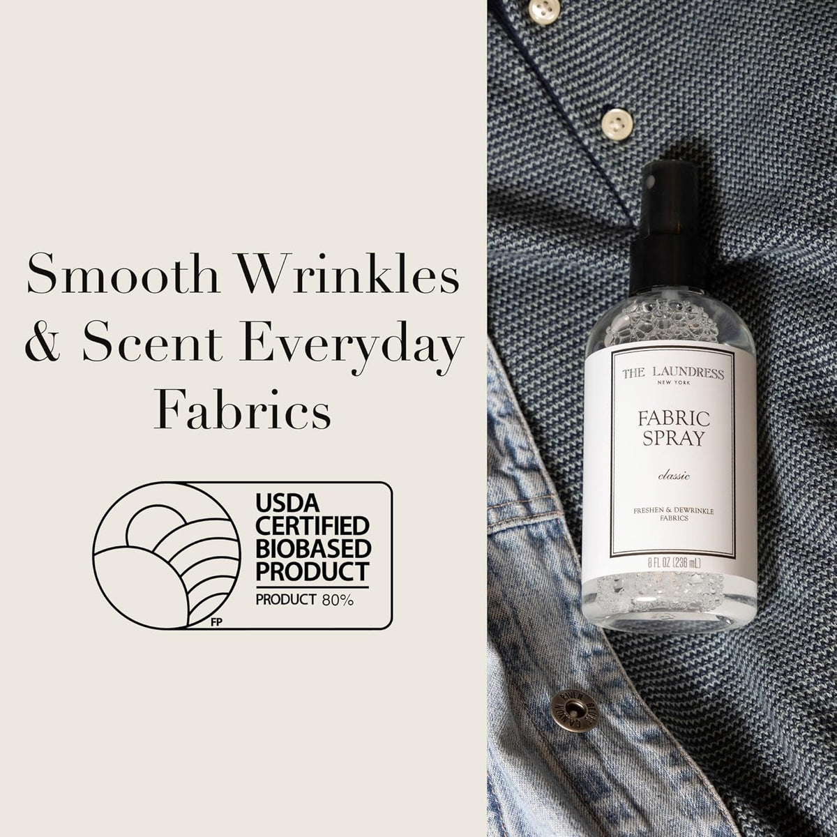 The Laundress Classic Fabric Spray, Wrinkle Release Spray, Upholstery and Linen Spray, Fabric