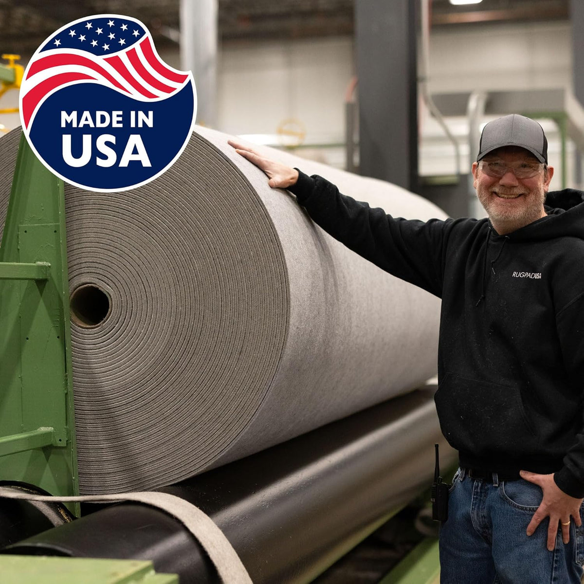 RUGPADUSA - Eco-Plush - 11'x15' - 1/4" Thick - 100% Felt - Premium Cushioned Rug Pad - Available in