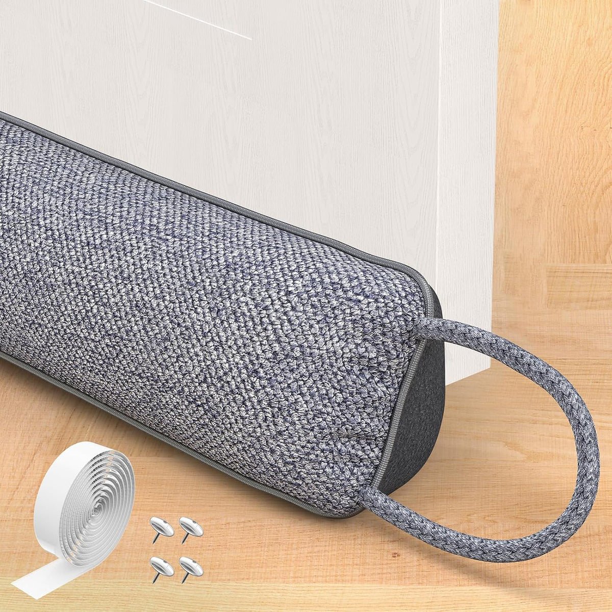 Door Draft Stopper for Bottom of Door, 36’’ Heavy Duty Under Door Draft Blocker Gap Filler, Door