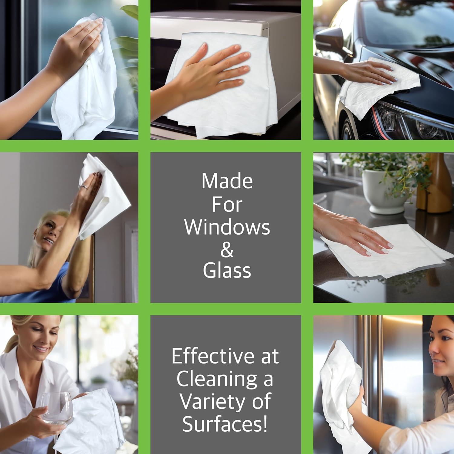 Microfiber Magic Streak Free Cleaning Cloth 10 Pack Clean Any Surface with Just Water Eco Friendly