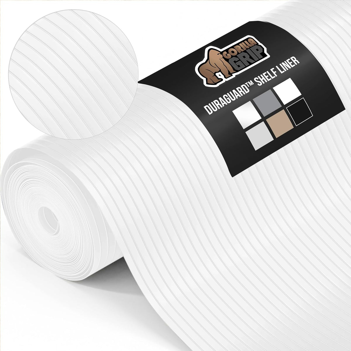 GORILLA GRIP DuraGuard Shelf Liner, 20x20 Non-Adhesive Cabinet Liners for Kitchen Drawers, Shelves
