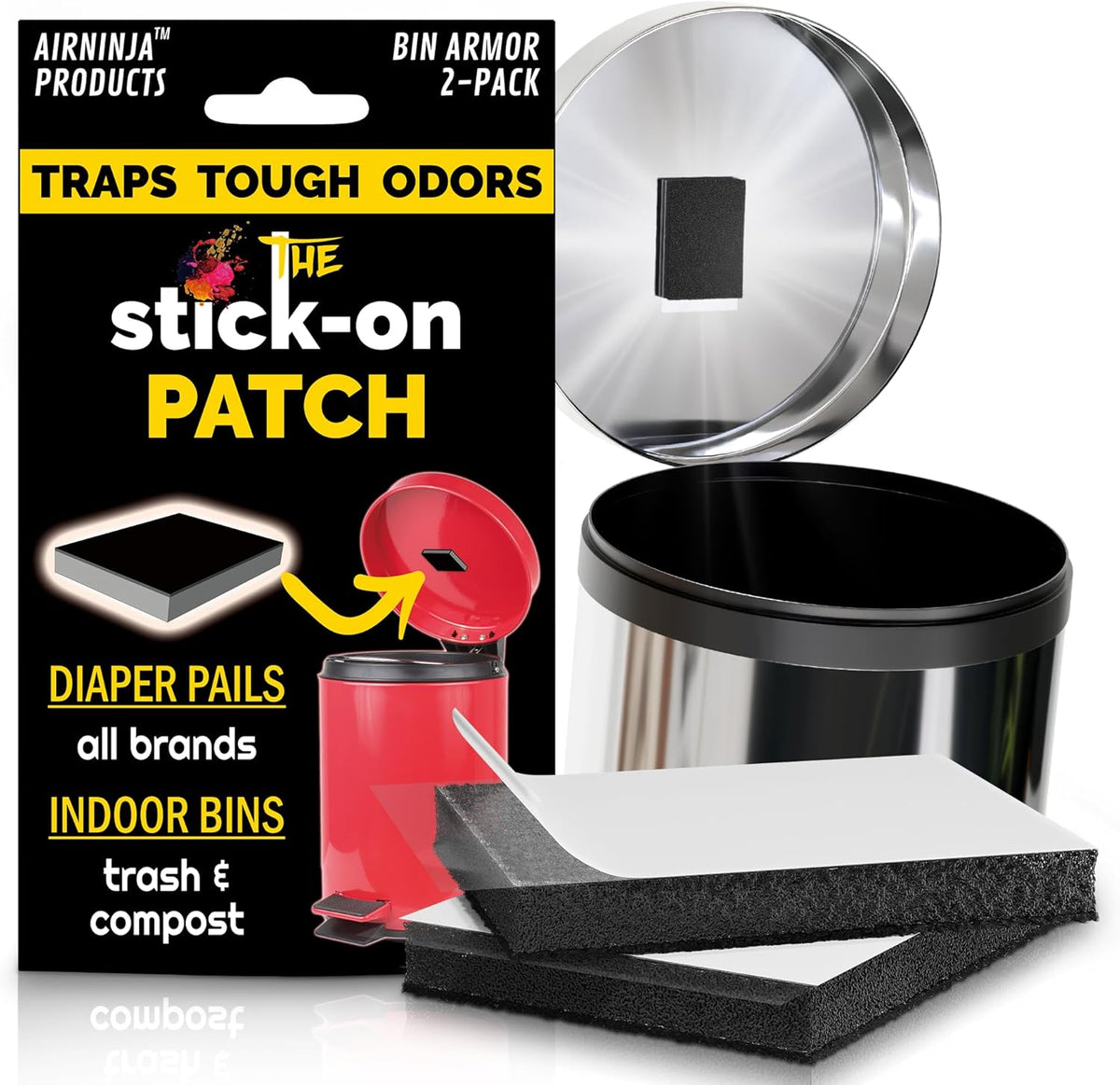 Trash Can Deodorizer Odor Eliminator - Garbage Can & Diaper Pail Deodorizer compatible with Dekor
