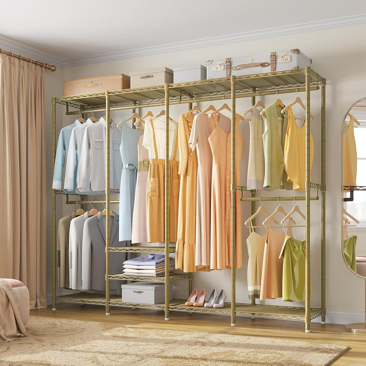 VIPEK V40 Wire Garment Rack Heavy Duty Clothes Racks for Hanging Clothes, Multi-Functional Metal
