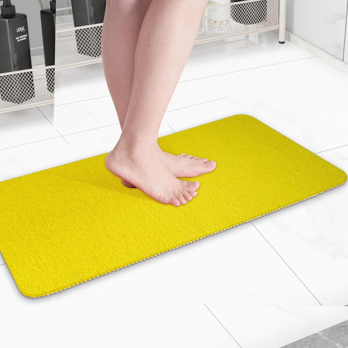 Non-Slip Bathtub Mat, Anti Slip Shower Mat, Fast Drying Bathtub Mats, Foot Scrubber Mat, Anti Slip