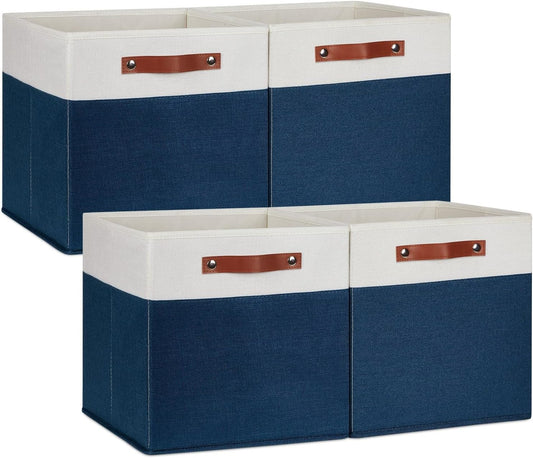 DULLEMELO 13 inch Cube Storage Bins, Gift Baskets Empty for Boy Girl Mother Father Christmas