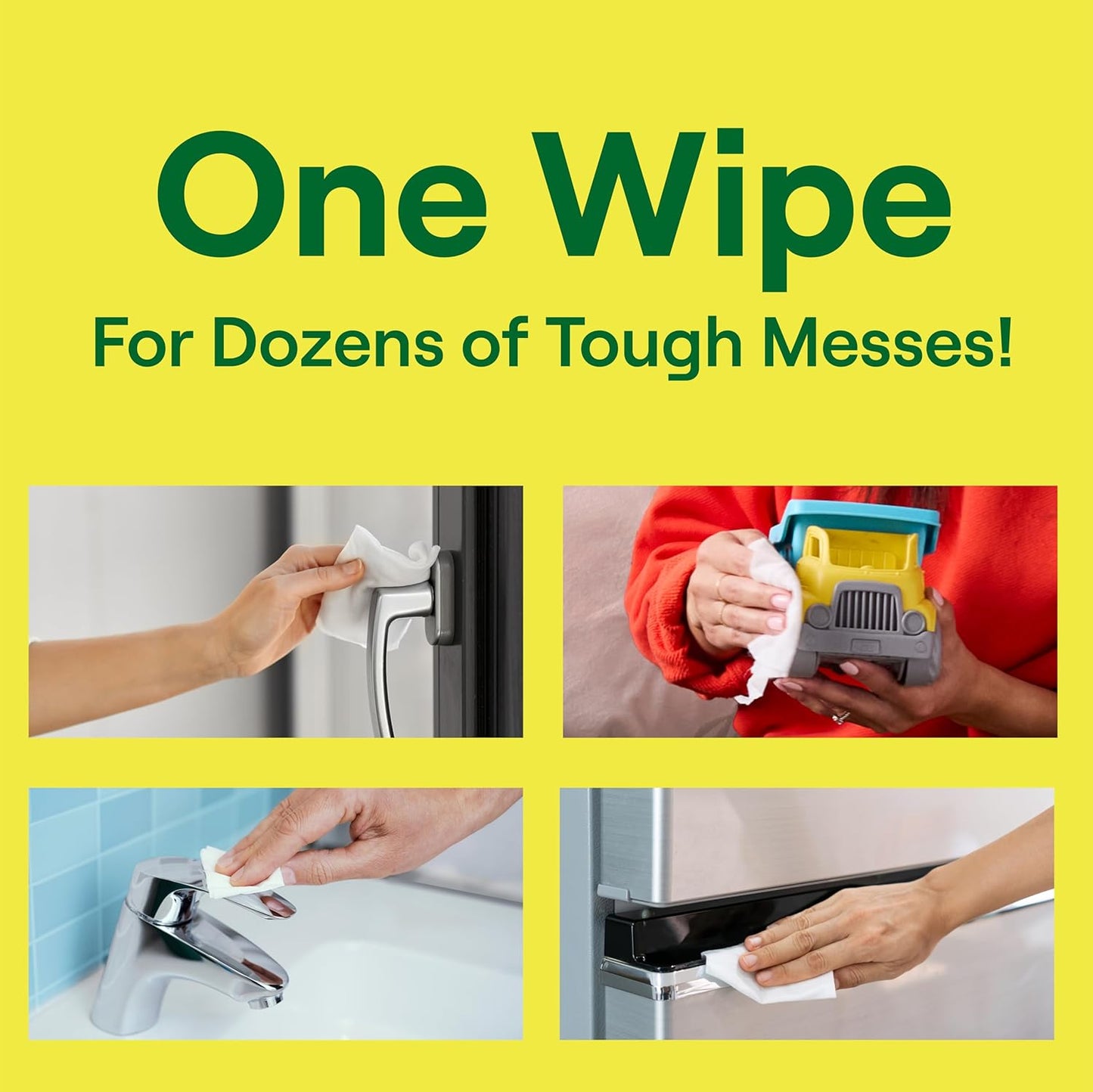 Seventh Generation Multi Surface Wipes All Purpose Cleaning Lemon Zest scent with 100% Essential