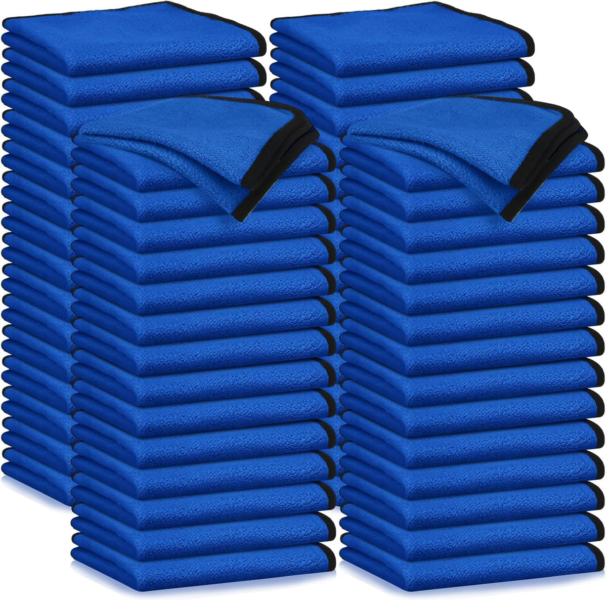 Tallew 60 Pcs Microfiber Towels 16 Inch x 16 Inch Microfiber Cloth Car Drying Towels for Cars