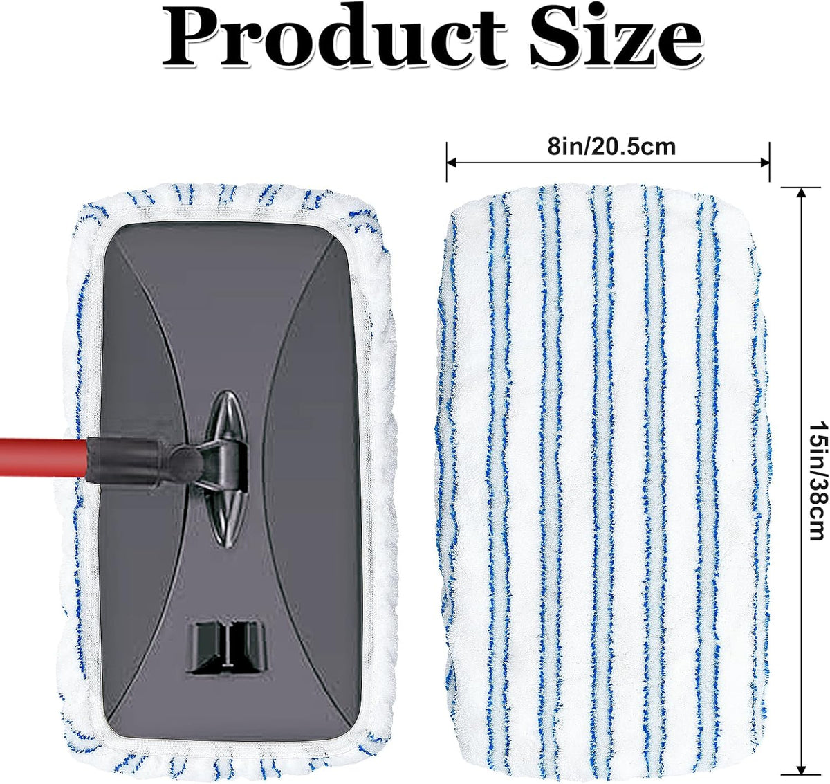 Mop Heads Replacements for Ocedar Hardwood Floor 'N More Microfiber Mop, 3 Pack Mop Refills for