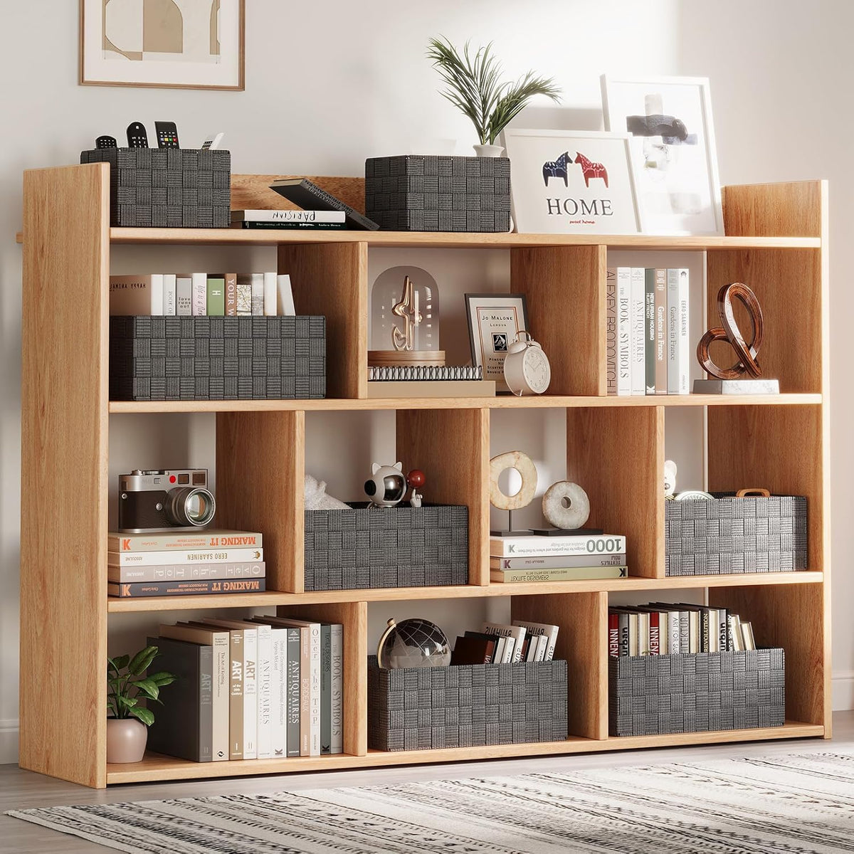 Woven Storage Baskets, Storage Bins, Cube Basket Container Baskets Storage Boxes Organizers for