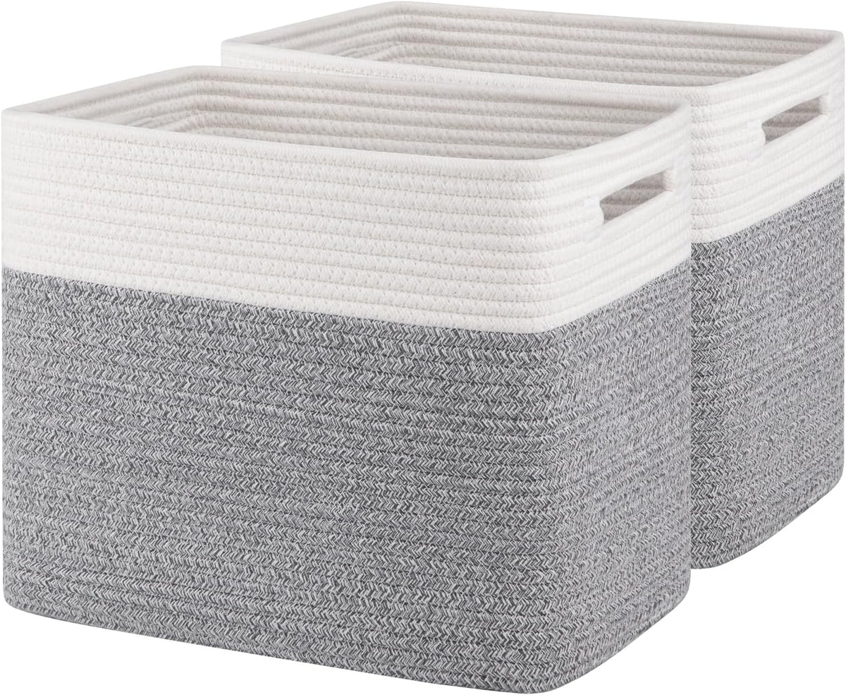 OIAHOMY Storage baskets for Shelf, Toy Storage Basket, Collapsible Storage Bins, Blanket Basket