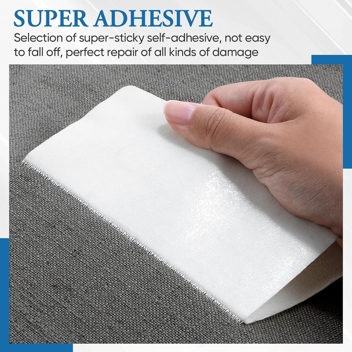 Canvas Patch 5.5 x 8 Inches 6Pcs Self-Adhesive Waterproof Canvas Patch Kit for Repairing