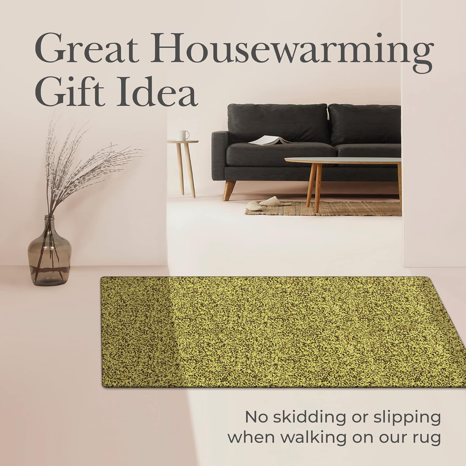 Premium Microfiber Indoor Door Mat – 36"x72" Washable Entry Mat, Non-Slip, Waterproof Backing