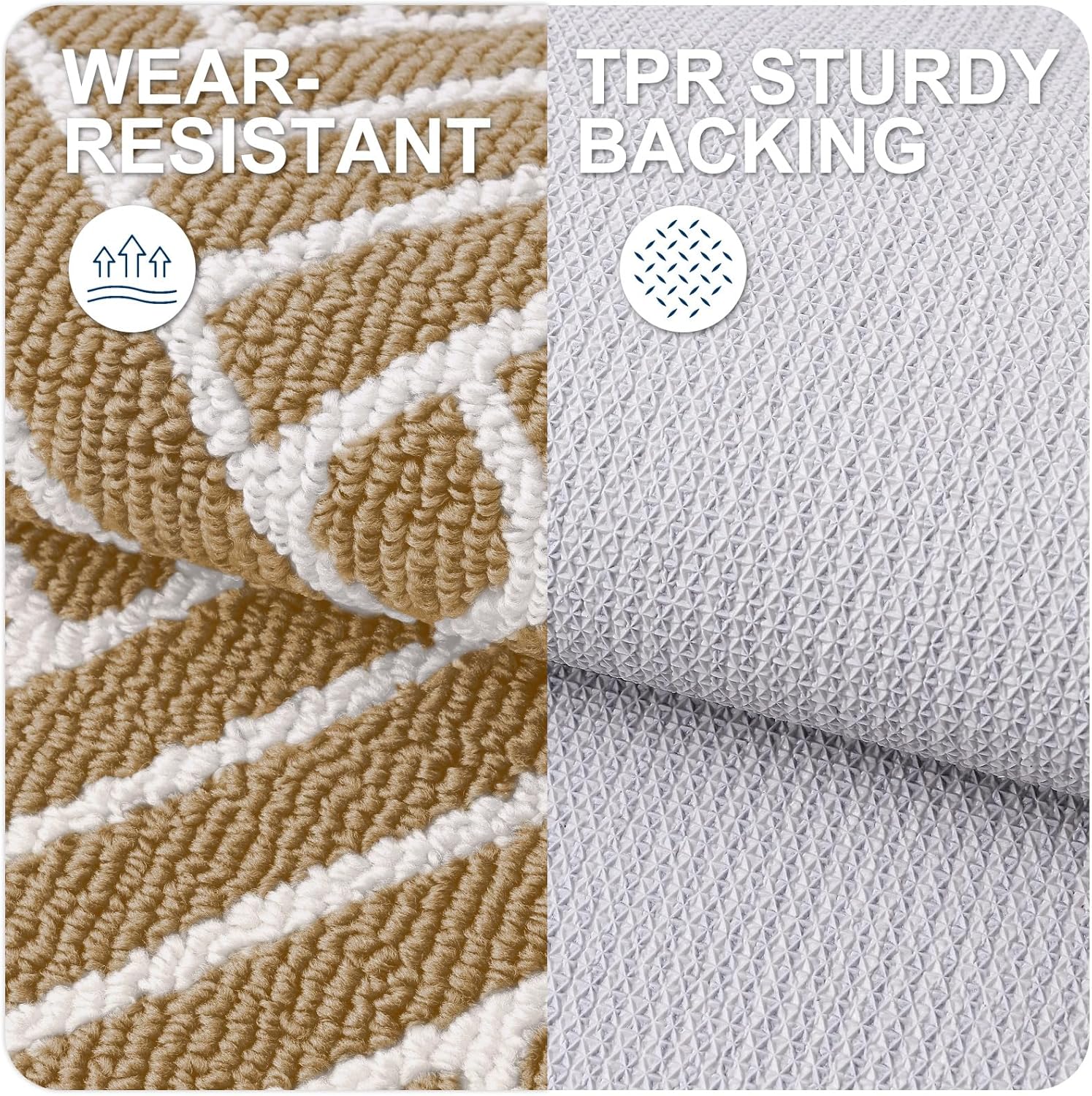 OLANLY Indoor Door Mat, 48x32 Inch, Dirt Resistant and Absorbent, Non-Slip Rubber Backing Floor
