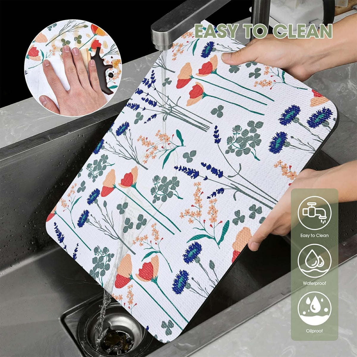 Drawer and Shelf Liner for Kitchen Cabinets 12INx20FT, Non Adhesive, Non Slip Drawer Liner Shelf