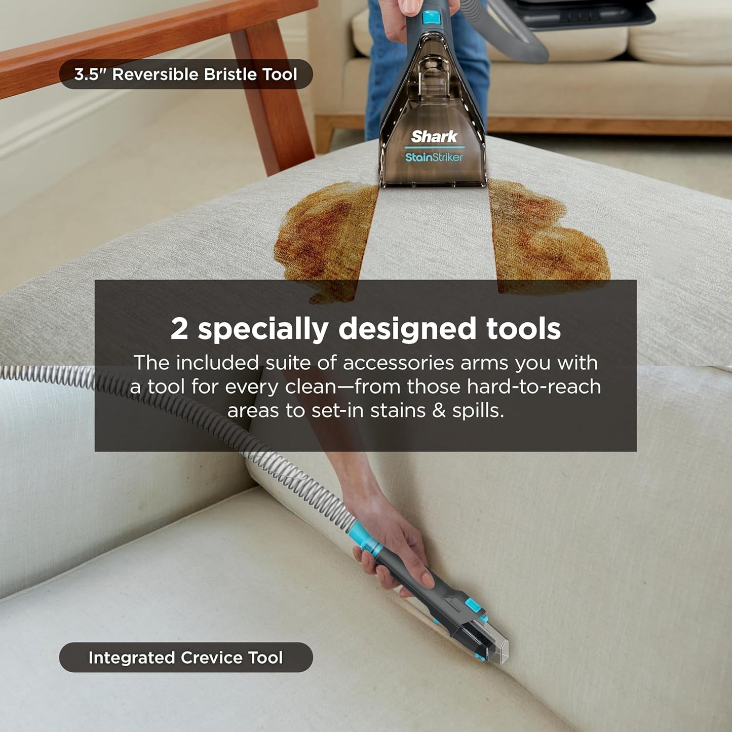 Shark StainStriker Portable Carpet & Upholstery Cleaner w/on board self cleaning - Spot, Stain, &