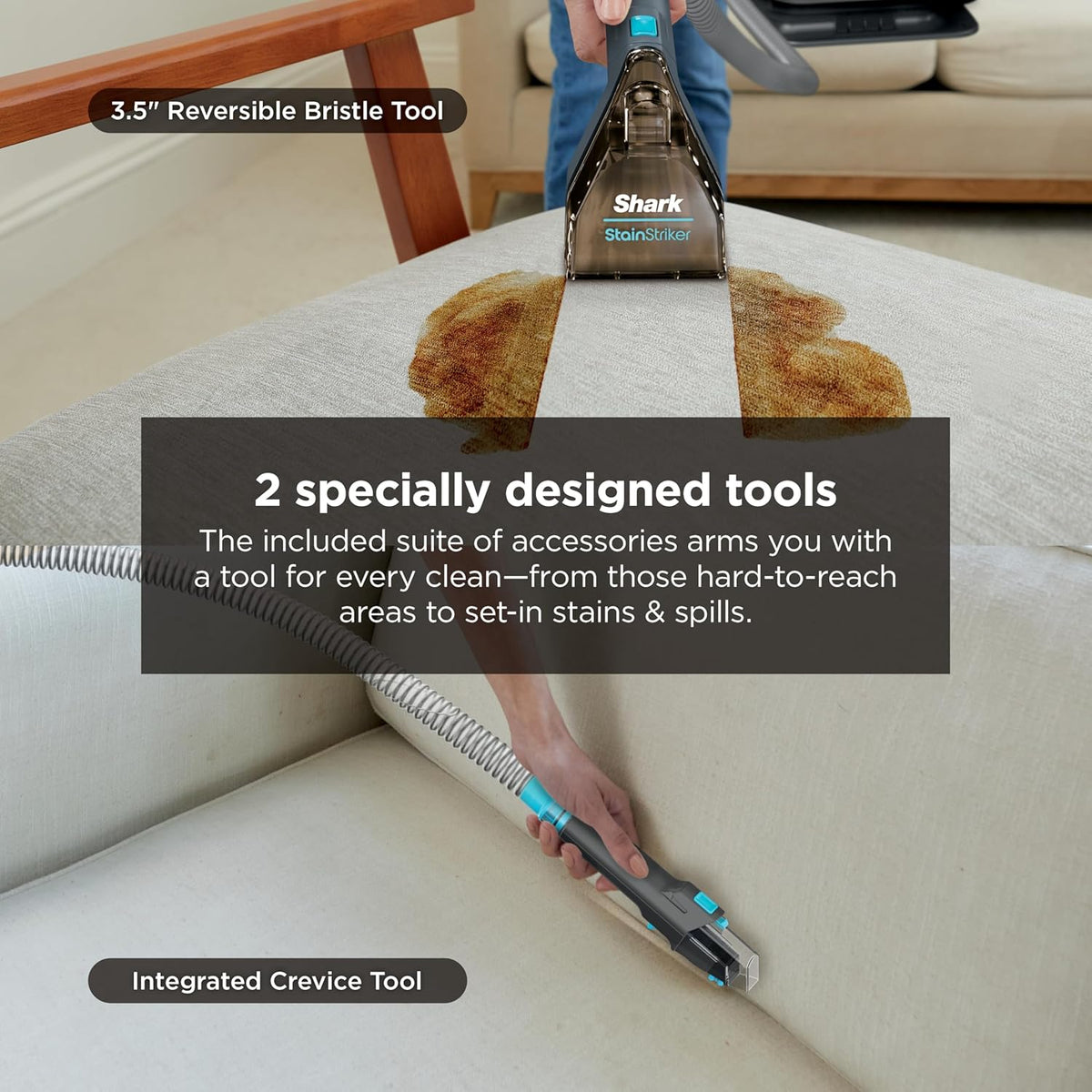 Shark StainStriker Portable Carpet & Upholstery Cleaner w/on board self cleaning - Spot, Stain, &