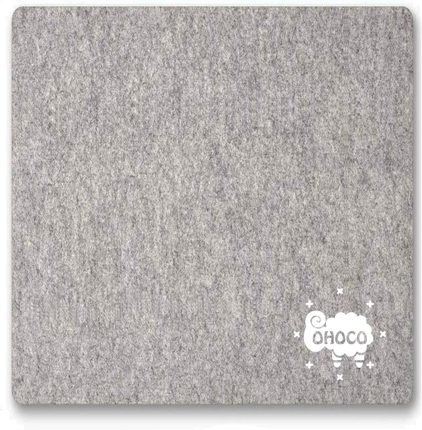 Wool Pressing Mat for Quilting - 9" x 9" Portable Travel Size Felt Ironing Pad 1/2" Thick, 100% New