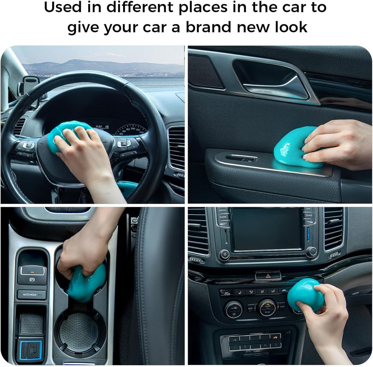 COLORCORAL Car Cleaning Gel Universal Gel for Car Vent Cleaner Cleaning Putty Auto Detailing Car