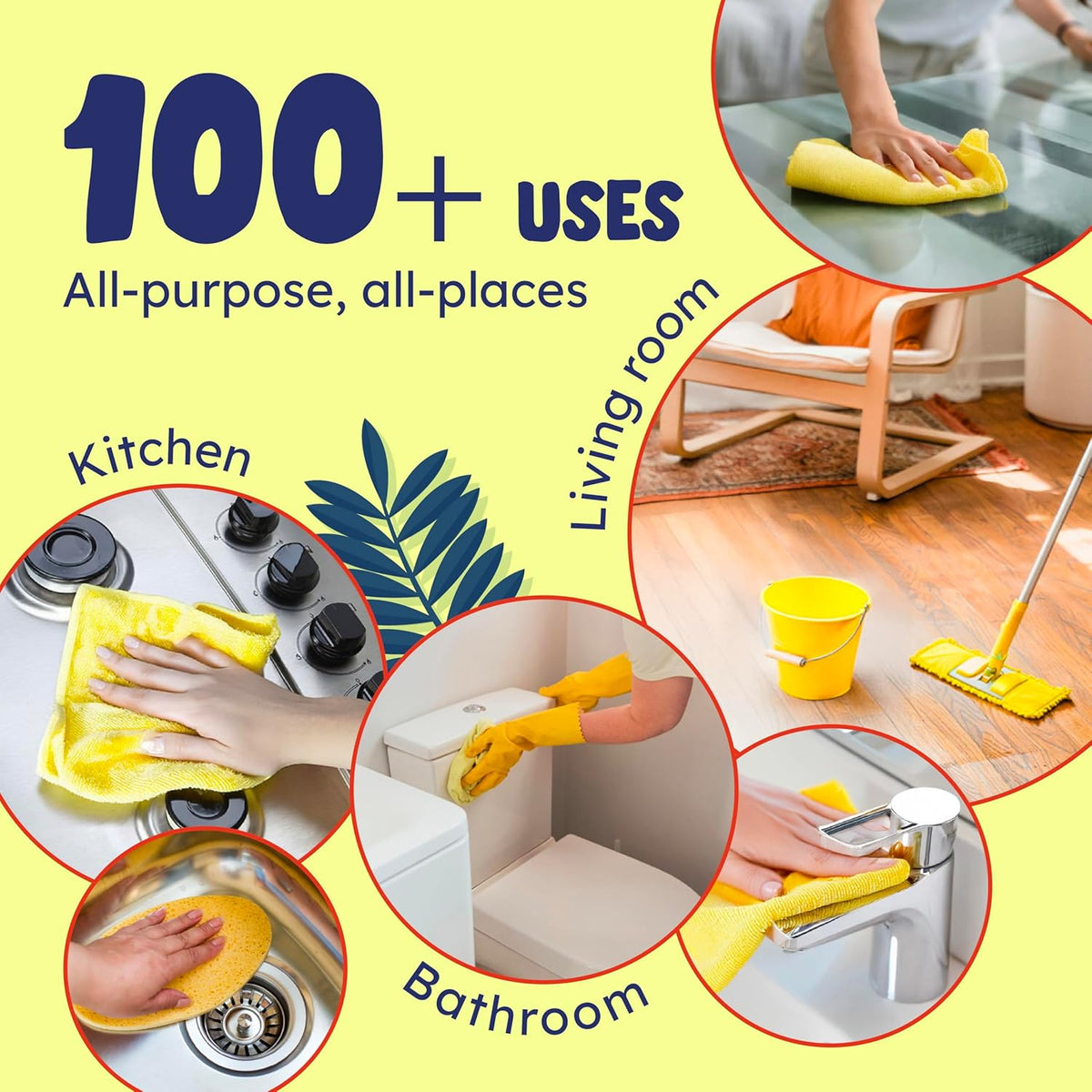 Originally Yellow Lemon Vinegar For Cleaning Purpose | USA Made All Purpose Cleaner | Use as a