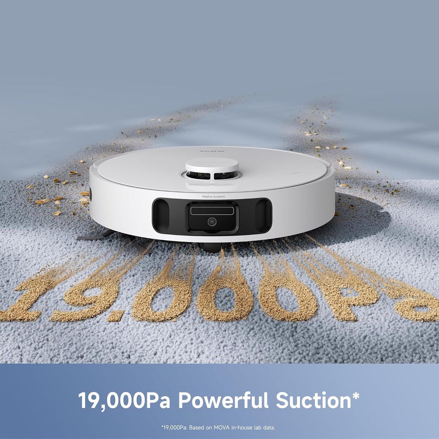 Mova E40 Ultra Robot Vacuum and Mop, 19,000Pa Suction, Extenable & Liftable Mop, All-in-One