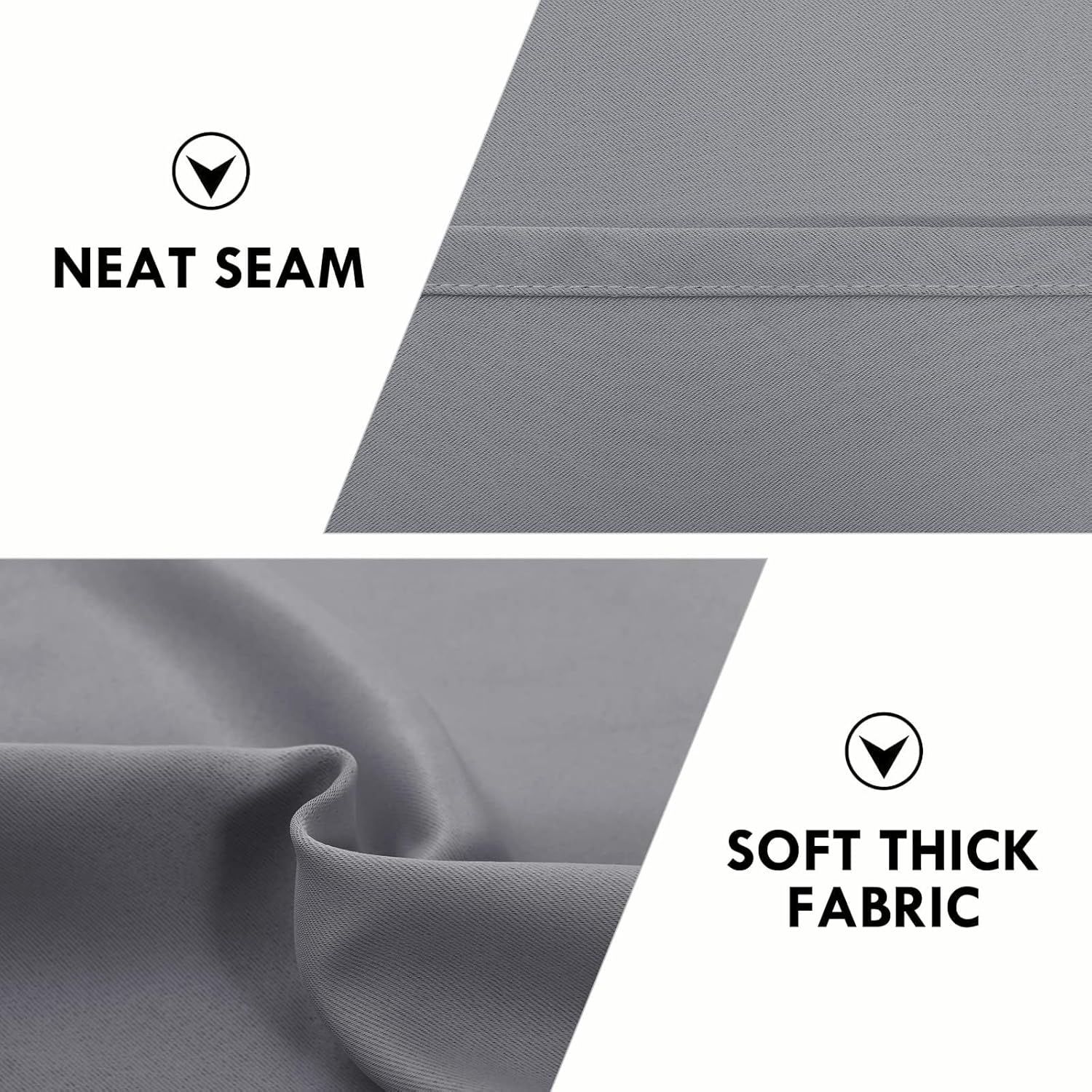 DWCN Blackout Curtains for Living Room Thermal Insulated, Energy Saving & Noise Reducing Bedroom