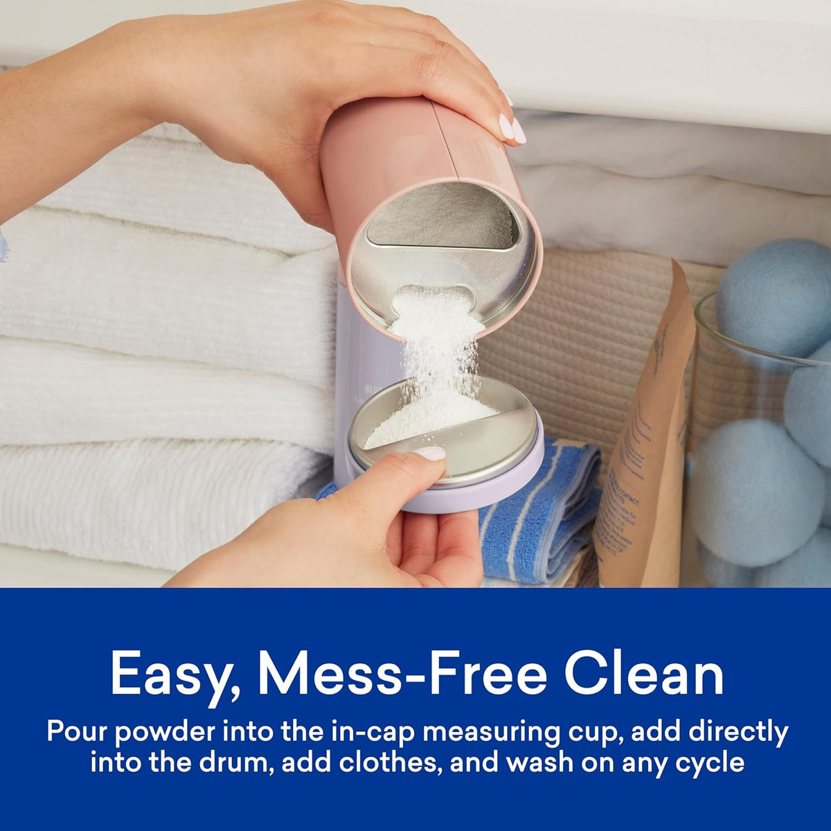 BLUELAND Oxi Laundry Booster Powder Refill 2-Pack, Clear Skies Scent, 50 Loads, 35.2 oz