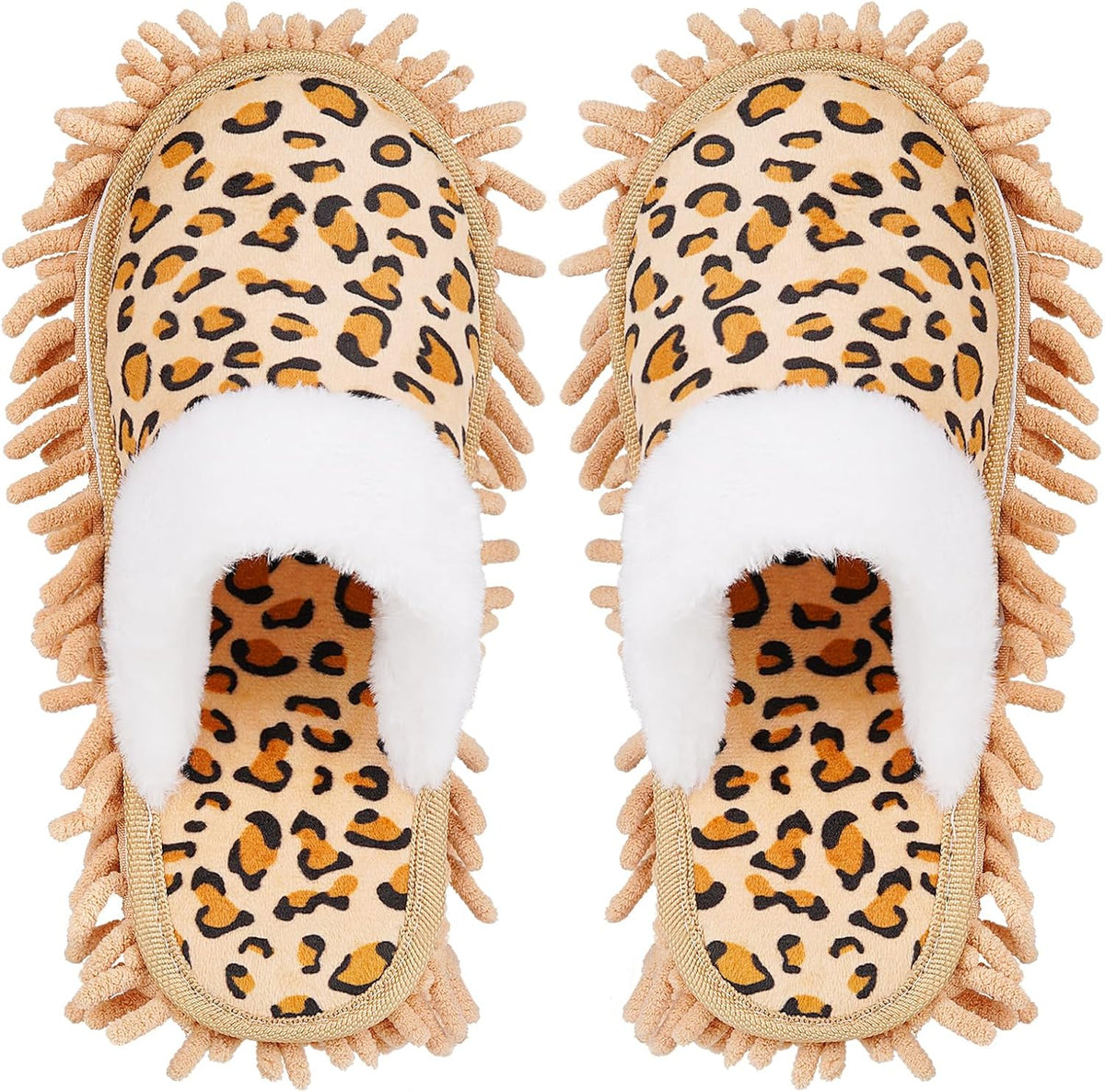 Microfiber Mop Slippers House Floor Dusting Slippers for Kitchen Office (Women 7-9/Men 5-7)