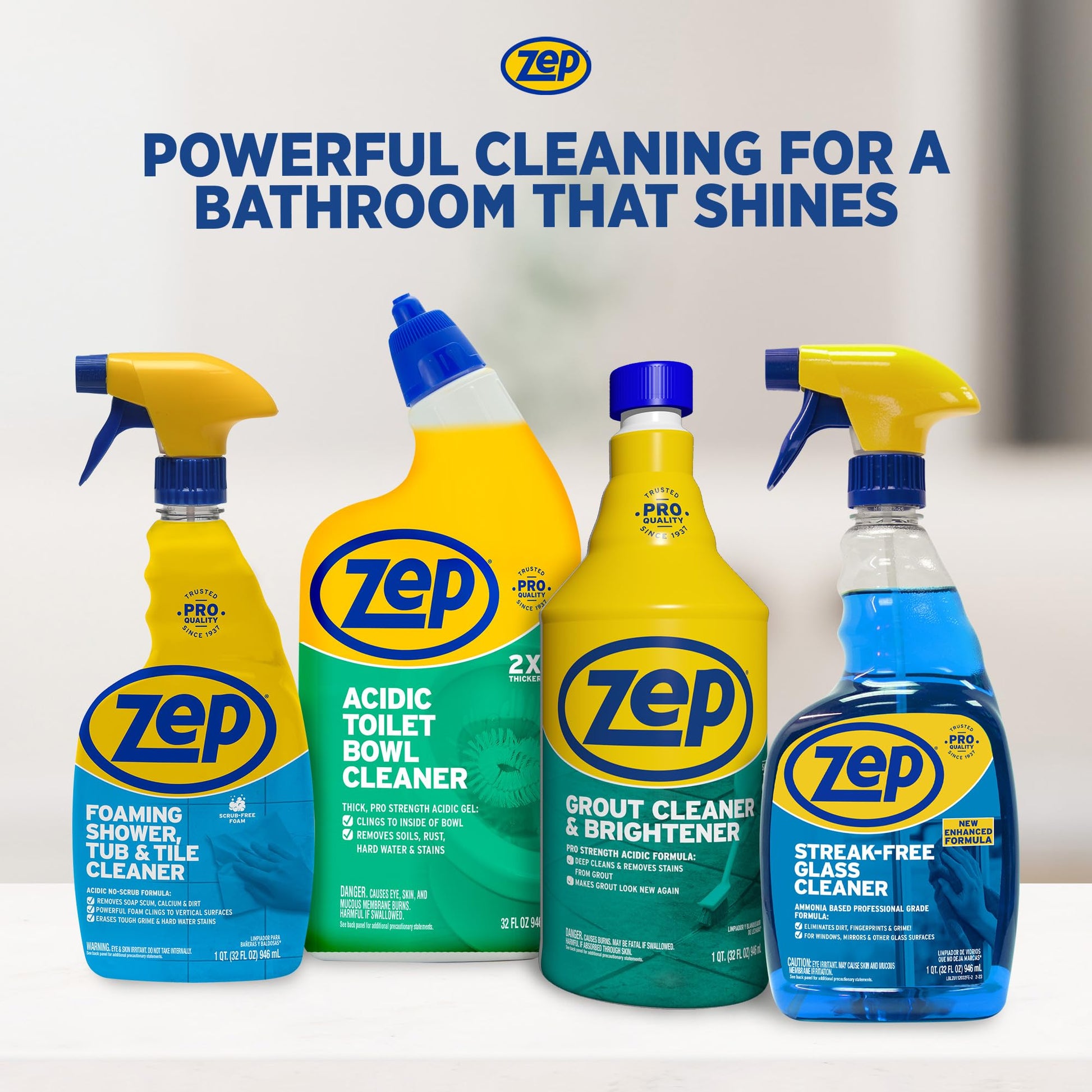 Zep Grout Cleaner and Brightener, 32 Ounce (1 Bottle), ZU104632 – view 8