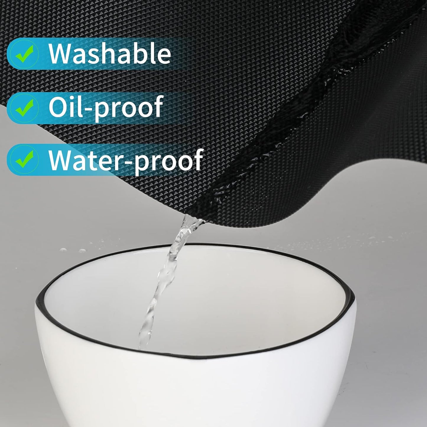 Kitchen Shelf Liner Drawer Liners, Non-Adhesive Refrigerator Liners Waterproof Fridge Mats with
