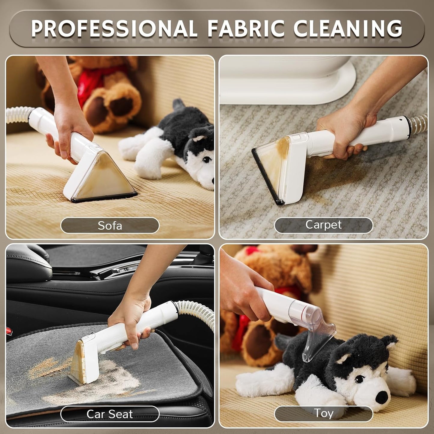 Airthereal Portable Upholstery Spot Cleaner, Instant Heating Carpet Cleaner Machine, Shampooer