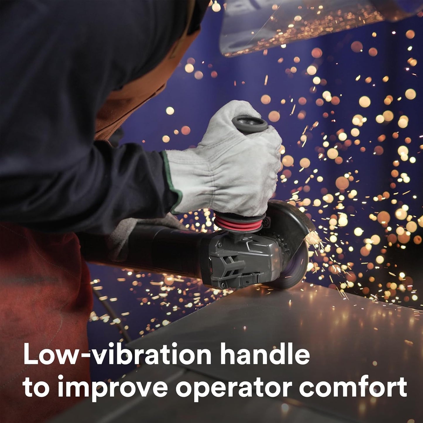 3M Electric Angle Grinder, 11131, VS, 6 in Paddle Switch, 13-Amp, 120V, for Cutting, Grinding