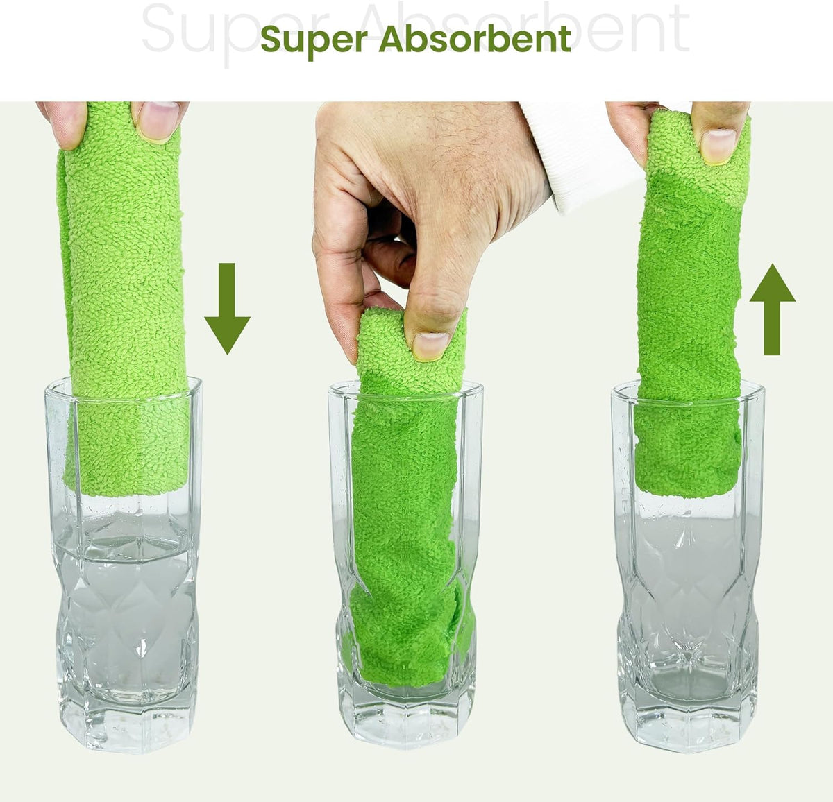 Greenfound Microfiber Cleaning Cloth Roll -80 Pack,Tear Away Microfiber Towels for Car,Reusable