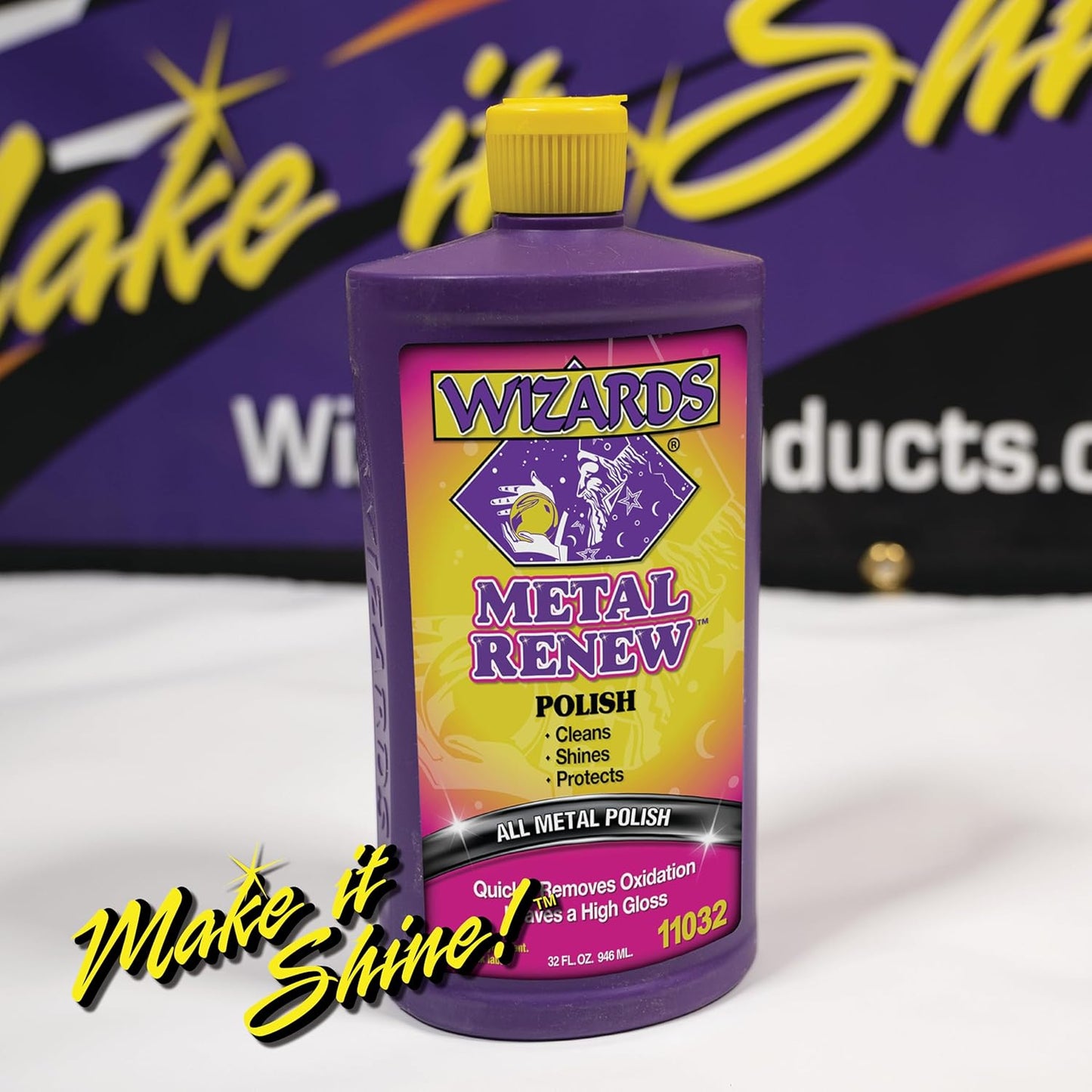 Wizards Metal Polish Cream Metal Renew - Cleans, Shines and Protects All Metals - Cream Fast-Cut