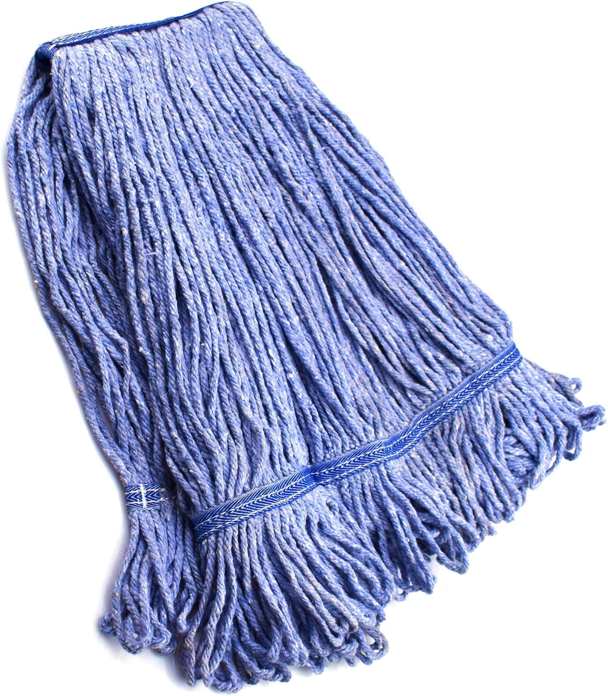 String Mop Heads Replacement Heavy Duty Commercial Grade Blue Cotton Looped End Wet Industrial