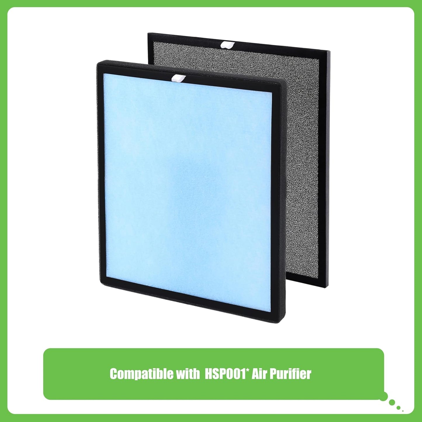 HSP001 True HEPA Filter Replacement, Compatible with Hathaspace HSP001 Air Purifier, 4 in 1 H13