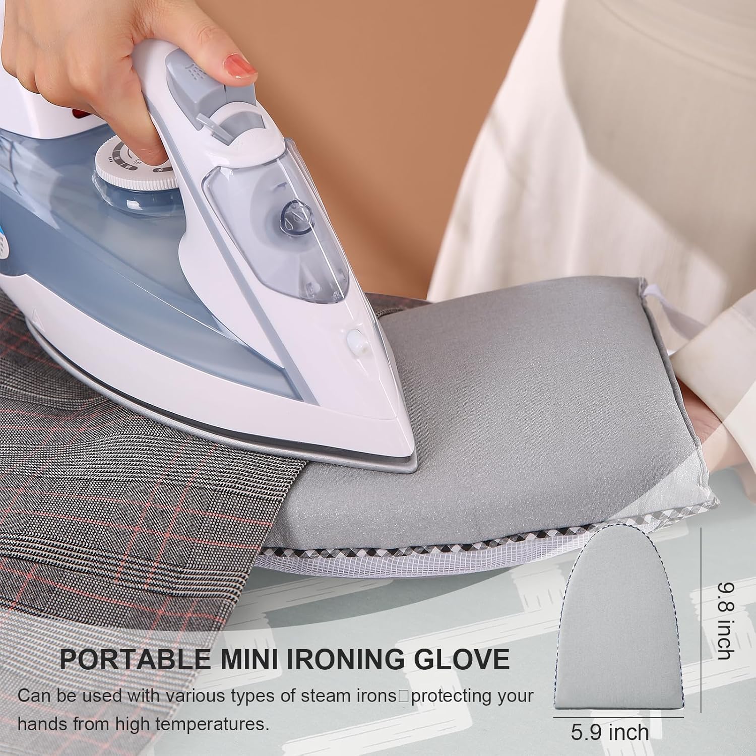 Ironing Board,Foldable Ironing Board Adjustable Height Compact Iron Board Thick Steel Tube Iron