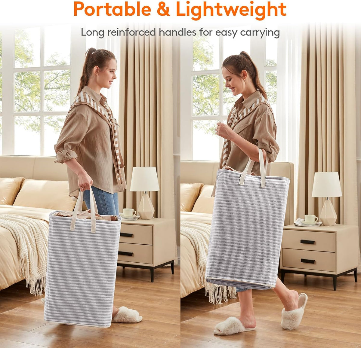 Lifewit Laundry Hamper Large Collapsible Laundry Basket, Freestanding Waterproof Clothes Hamper