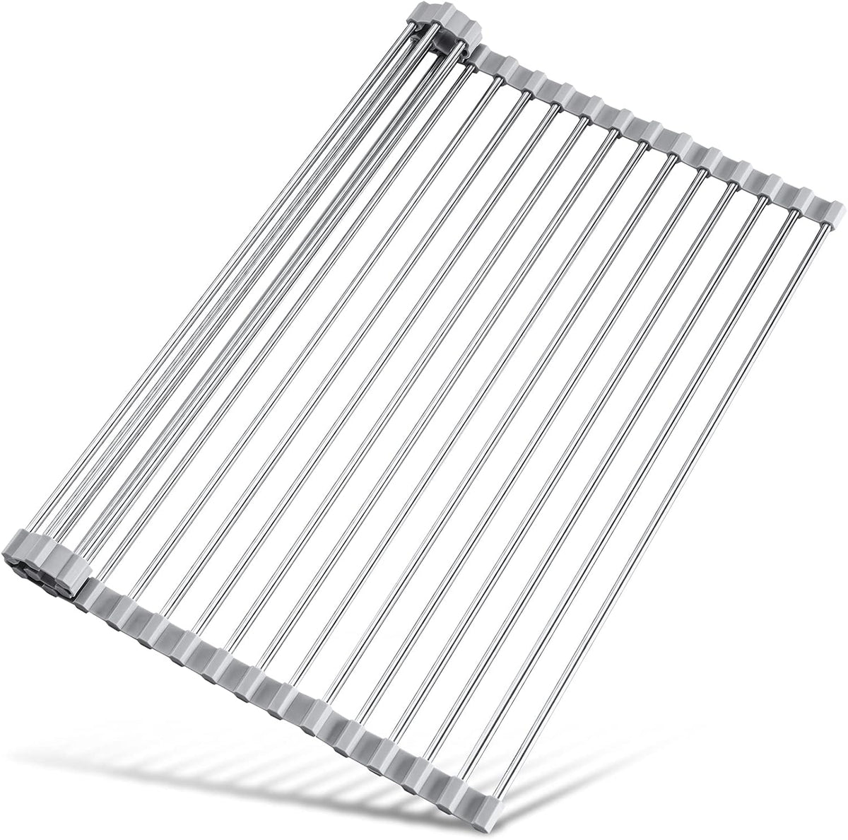 Tomorotec 21" x 15.5" Roll Up Dish Drying Rack Over Sink Drying Rack Sink Cover Kitchen Sink