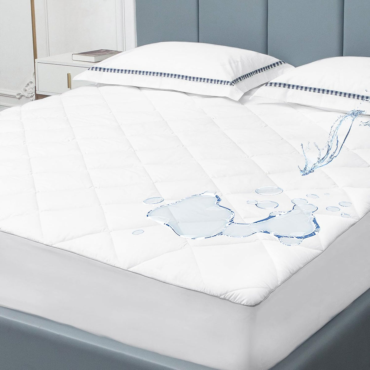 Sunflower Quilted Full Mattress Protector, Mattress Pad Full, Cotton Mattress Cover Waterproof